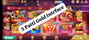 Teen Patti Gold game menu