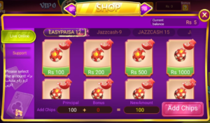 3 Patti Poker add chips screen