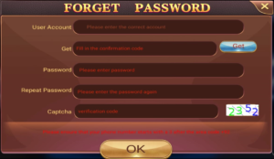 Card Rummy forgot PIN screen
